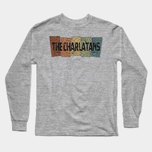 The Charlatans - Retro Pattern Long Sleeve T-Shirt